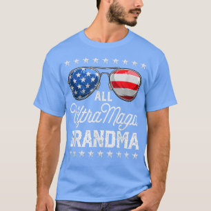 All American Ultra Maga Grandma 4th of July Sungla T-Shirt