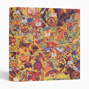 All-American Vintage Football Map Binder