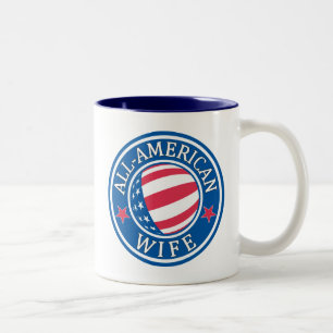 All-American Wife Two-Tone Coffee Mug