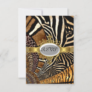 All Animal Skin look Birthday Party RSVP