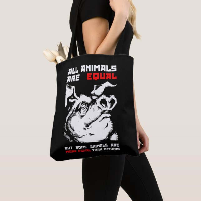 All animals are equal 1 tote bag (Close Up)