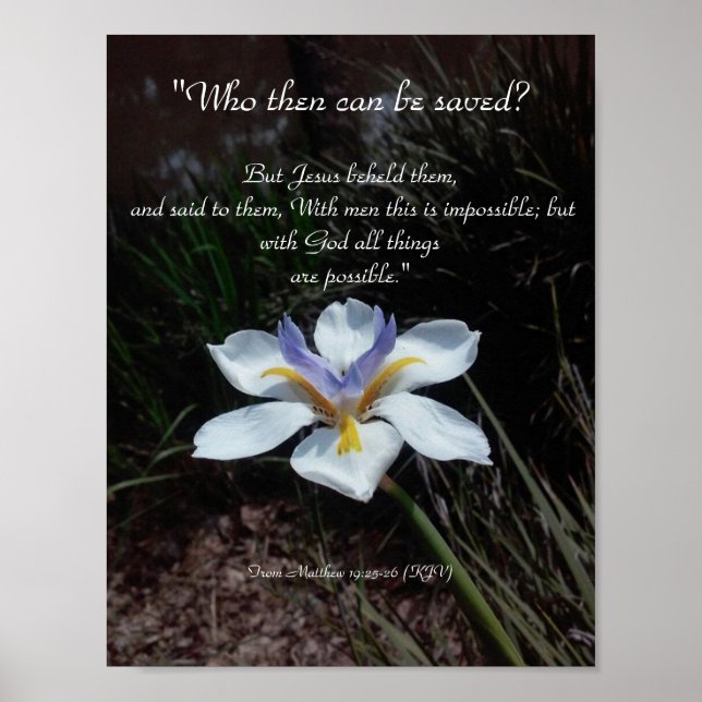 All are Possible with God Poster (Front)