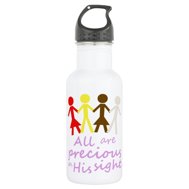 All are precious in His sight 532 Ml Water Bottle (Front)