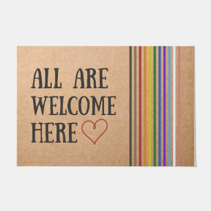All Are Welcome Here Doormat/ Front Doormat