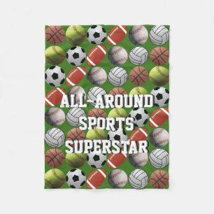 All Around Sports Superstar Fleece Blanket