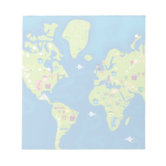 All Around the World Notepad (Front)