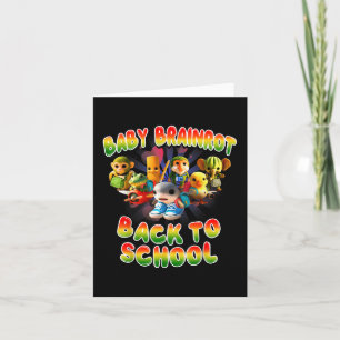 All Baby Brainrot Italian Meme Cute Back To School Card