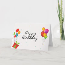 All Balloons Happy Birthday Card