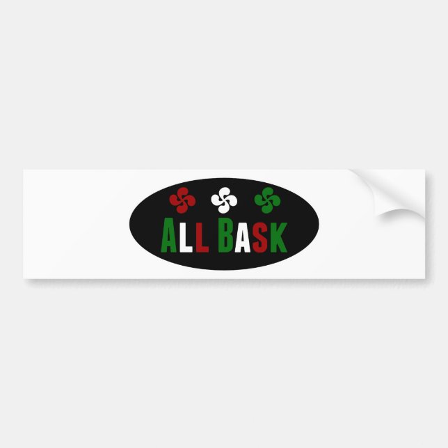 All Bask with Choice Bumper Sticker (Front)