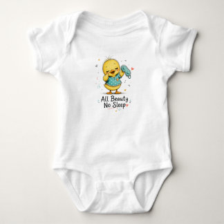 All Beauty No Sleep Cute Duck Baby One Piece Bodysuit