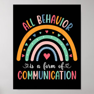 All Behaviour Is Form Of Communication Teacher Aut Poster