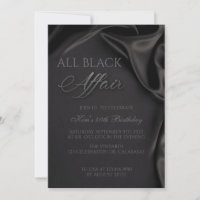 All Black Affair, Black Tie, Formal Attire,Birthda