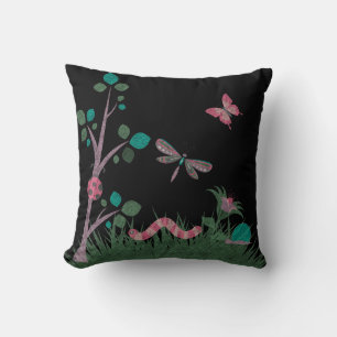 ALL BLACK WOODLAND CUTE CUSHIONS