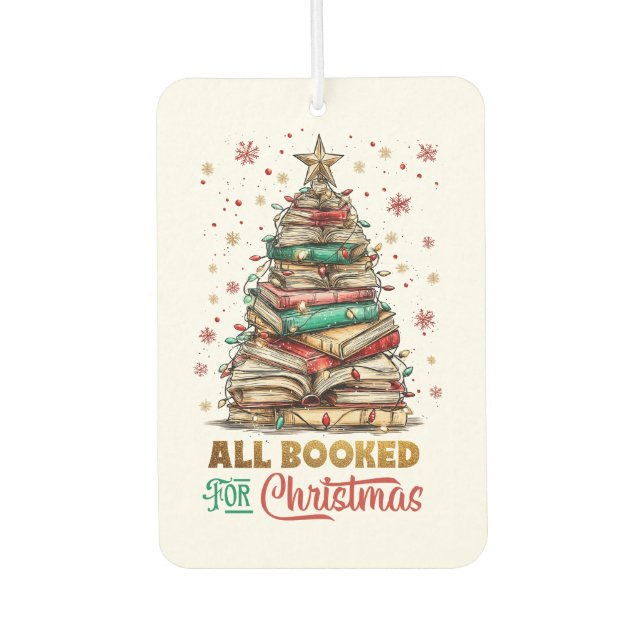 All Booked for Christmas  Air Freshener (Front)