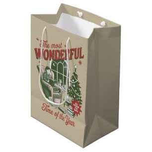 All Booked for Christmas Book The Most Wonderful Medium Gift Bag