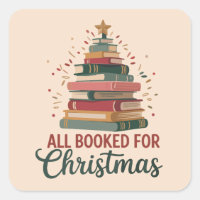 All Booked for Christmas Book Tree Xmas Teacher 