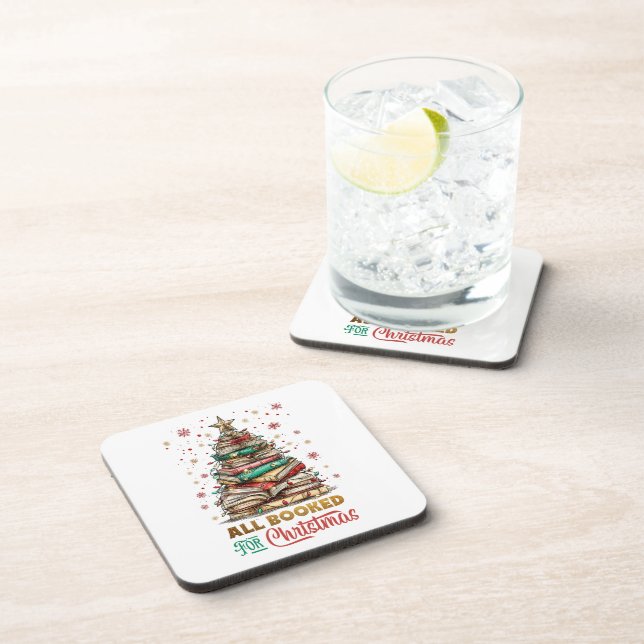 All Booked for Christmas  Coaster (Right Side)