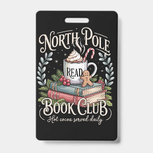 All Booked for Christmas Coquette Xmas Book Club  Badge