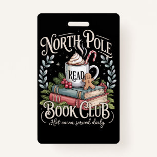All Booked for Christmas Coquette Xmas Book Club  Badge