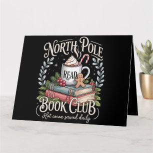 All Booked for Christmas Coquette Xmas Book Club  Card