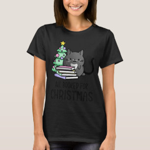 All Booked For Christmas Cozy Mystery, Book Lovers T-Shirt