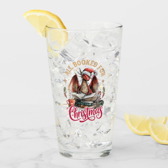 All Booked for Christmas Dragon  Glass (Front Ice)