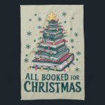 All Booked For Christmas Gift for Librarian Lover Kitchen Towel<br><div class="desc">All Booked For Christmas Gift for Librarian Bookworm Book Lovers</div>