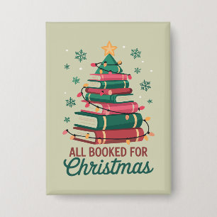 All Booked For Christmas Librarian Book Lover Tree
