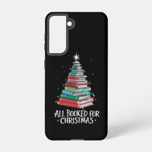 All Booked For Christmas Librarian Xma Book Lovers Samsung Galaxy Case