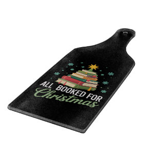 All Booked For Christmas Tree Books Teacher Xmas  Cutting Board