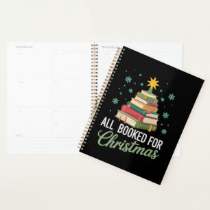 All Booked For Christmas Tree Books Teacher Xmas  Planner