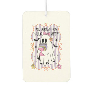 All Booked For Halloween Teacher Ghost Air Freshener