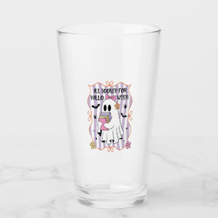 All Booked For Halloween  Teacher Ghost Glass