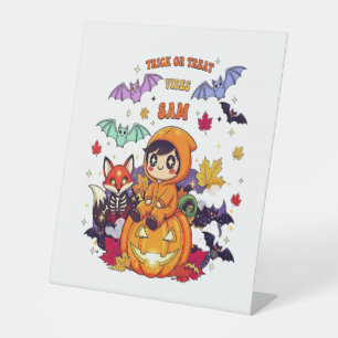 All Booked For Halloween Teacher Ghost Pedestal Sign