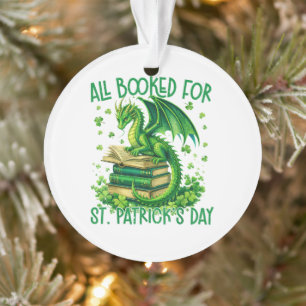 All Booked for St Patrick's Day Ornament