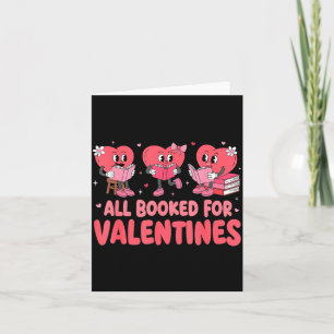 All Booked For Valentine Book Funny Teacher Kids G Card