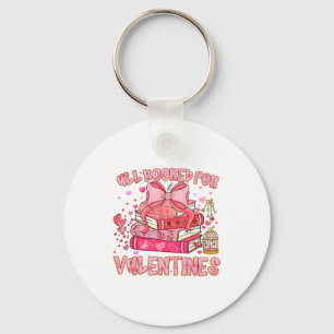 All Booked For Valentines Book Lovers Teacher Kid Keychain
