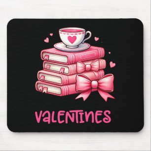 All Booked For Valentines Book Reading Bookworm Ne Mouse Pad