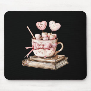 All Booked For Valentines Coquette Bow Teacher Boo Mouse Pad