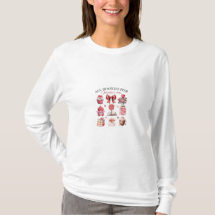 All Booked for Valentine's Day Illustration T-Shirt