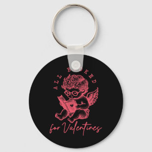 All Booked For Valentines Funny Cupid Teacher Vale Keychain