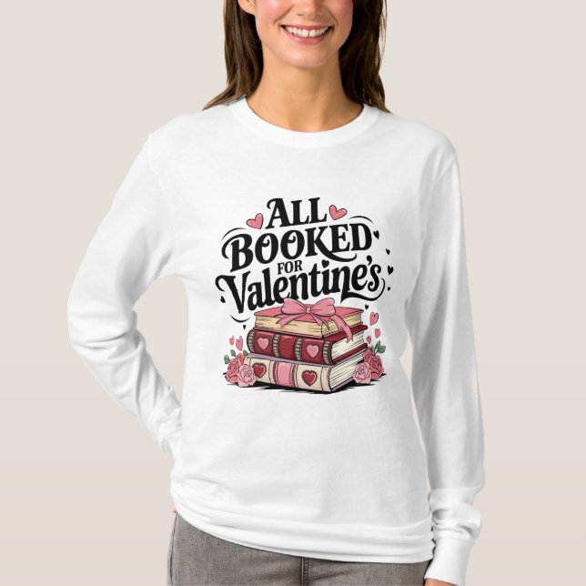 All booked Long Sleeve T-Shirt (Front)