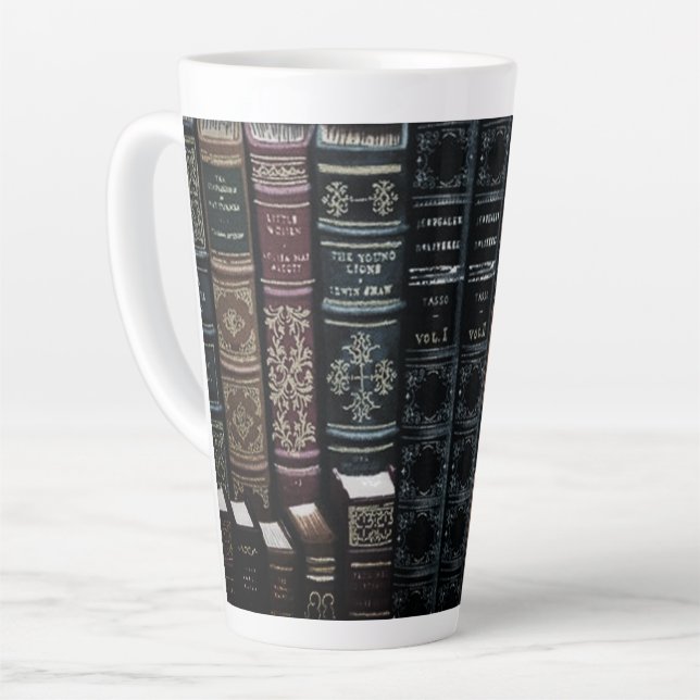 All Booked Up 2 Latte Mug (Left Angle)