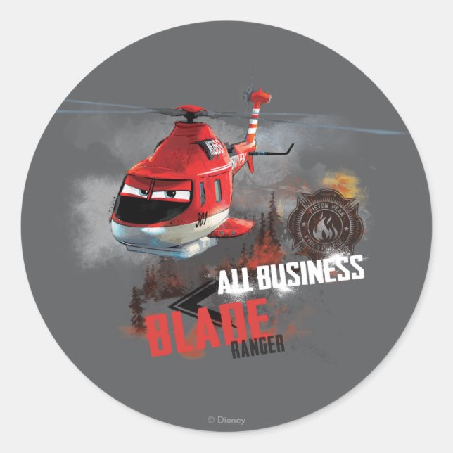 All Business Classic Round Sticker (Front)