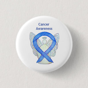 All Cancer Awareness Lavender Ribbon Pin Buttons