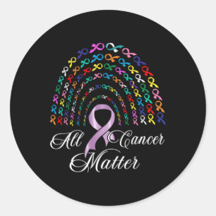 All Cancer Awareness Problem Awareness Saying - Wo Classic Round Sticker