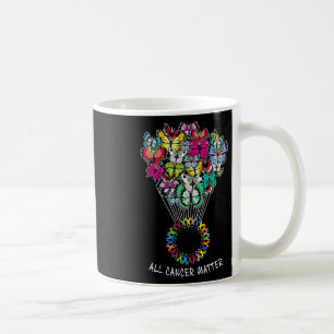 All Cancer Awareness Problems Butterfly All Ribbon Coffee Mug