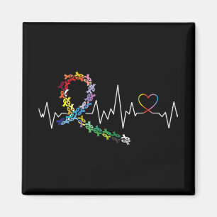 All Cancer Matters Awareness Day Heartbeat 3 Magnet