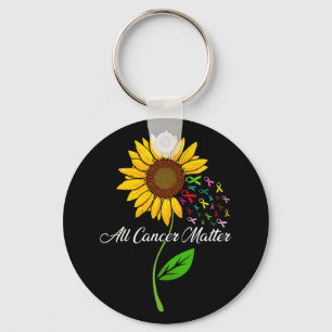 All Cancer Matters Awareness Day Ribbon Keychain