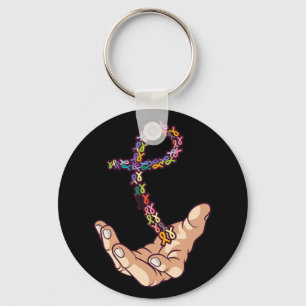 All Cancer Matters Awareness Day Ribbons Keychain